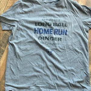 Under Armour Gray T-Shirt with Blue Graphic